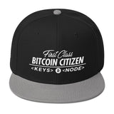 First Class Bitcoin Citizen - Snapback Hat