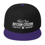 First Class Bitcoin Citizen - Snapback Hat
