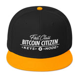 First Class Bitcoin Citizen - Snapback Hat