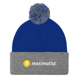 Bitcoin Maximalist - Pom Pom Knit Cap