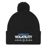 Embrace Volatility - Pom Pom Knit Cap
