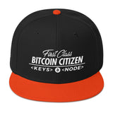 First Class Bitcoin Citizen - Snapback Hat