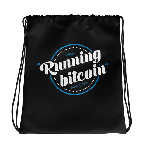 Running Bitcoin - Drawstring bag