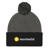 Bitcoin Maximalist - Pom Pom Knit Cap